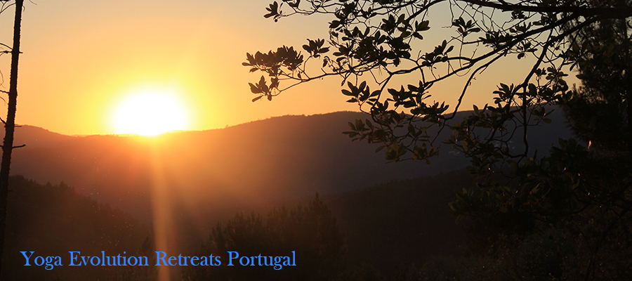 sun setting on our yoga retreats